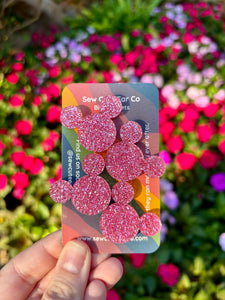 Bib Magnets Pink Glitter MH $14