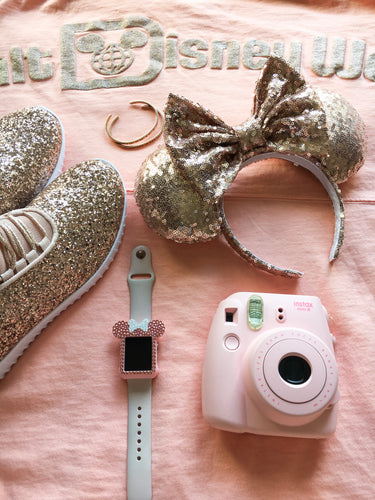 Rose Gold Sequin Ears $40