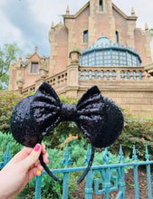 Load image into Gallery viewer, Black Sequin Ears $36