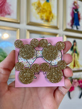 Load image into Gallery viewer, Bib Magnets Gold Glitter MH $14