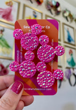 Load image into Gallery viewer, Bib Magnets Crystal Hot Pink MH $44