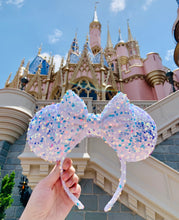 Load image into Gallery viewer, White Pixie Dust Velvet Ears $36