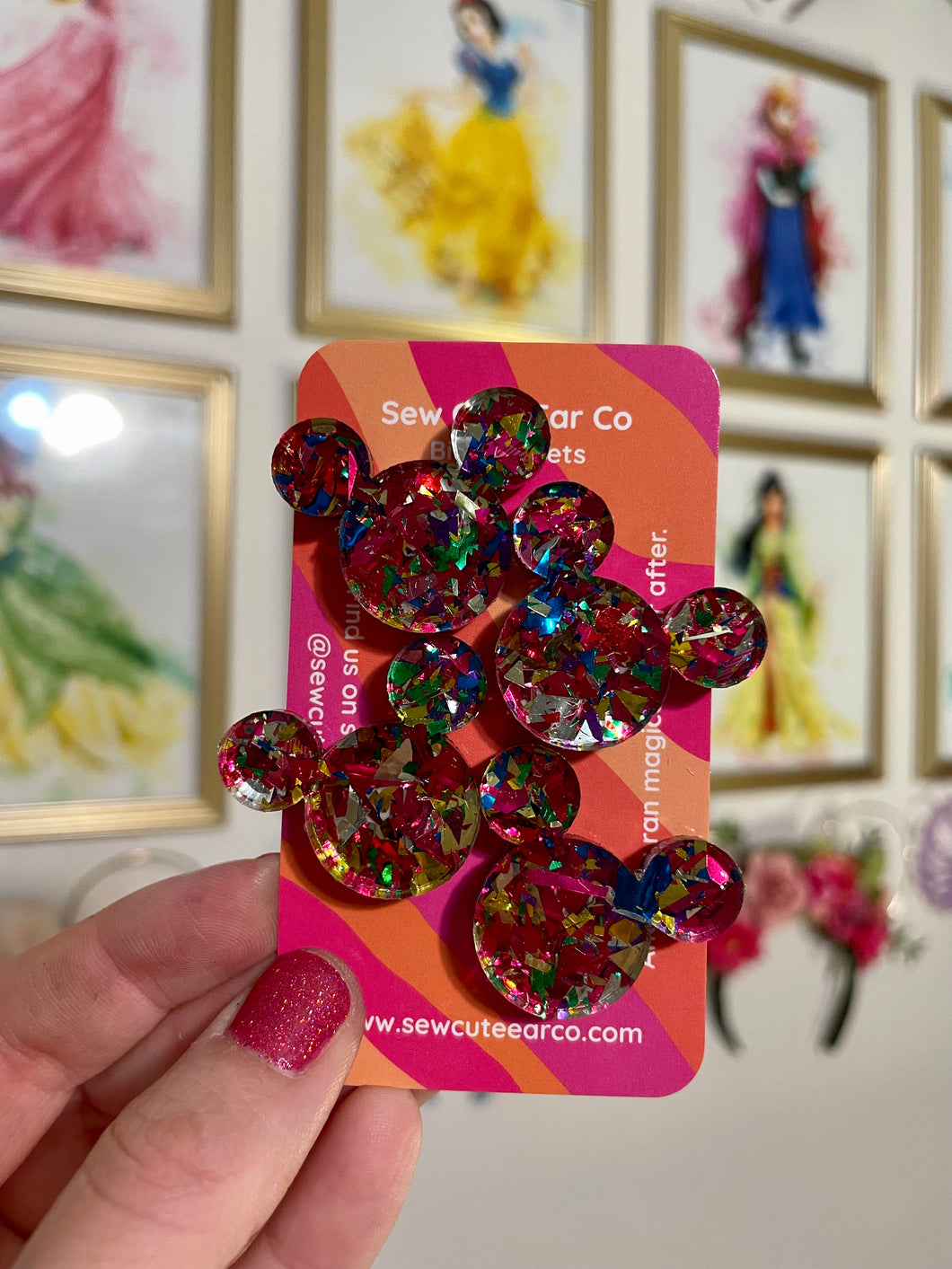 Bib Magnets Princess Confetti MH $14